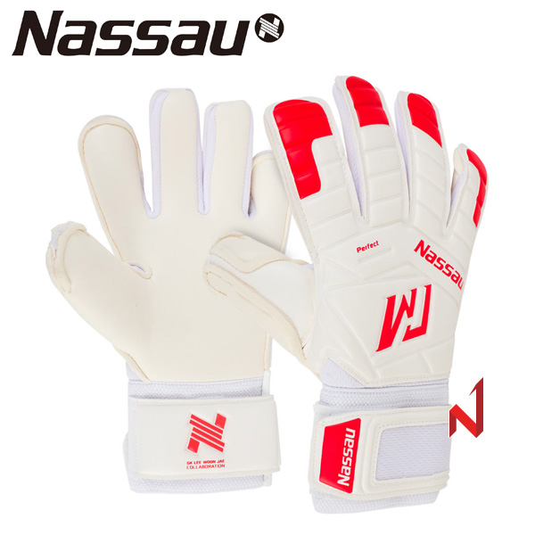 낫소 골키퍼장갑 GK 이운재 퍼펙트 화이트 6호~10호 NWGP-W