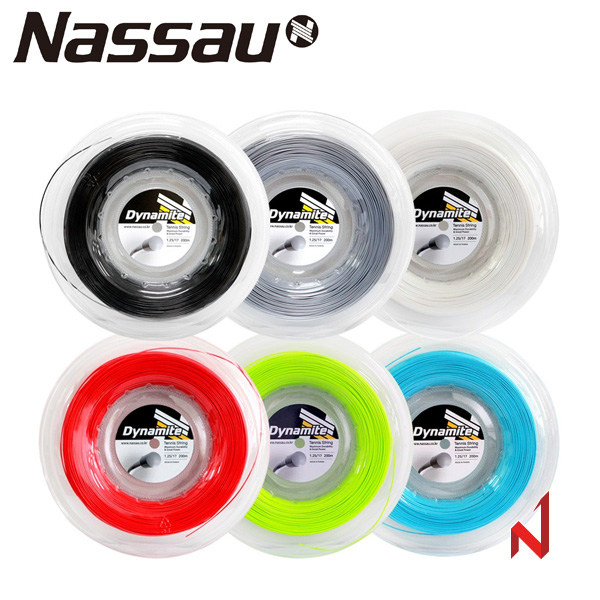 낫소 테니스스트링 다이너마이트 200m 6색상