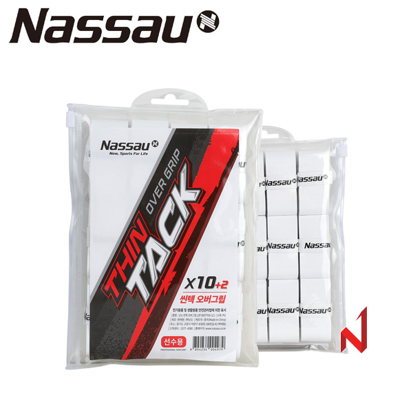 낫소 그립 오버그립 씬텍 NSTTOG-12 12PK WH