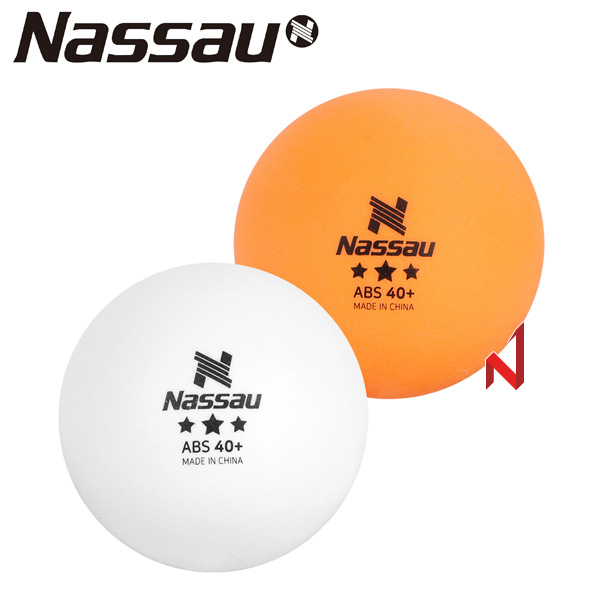낫소 탁구공 3성 120입 ABS NXTT-120 WH/OR