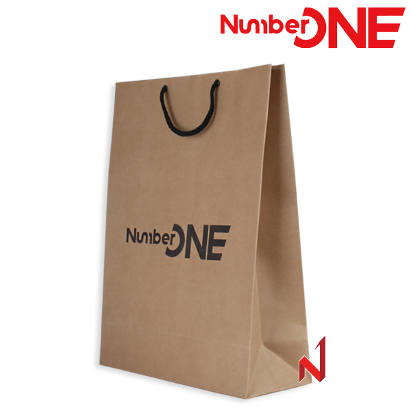넘버원스포츠 고급 크라프트 종이 쇼핑백 - 대