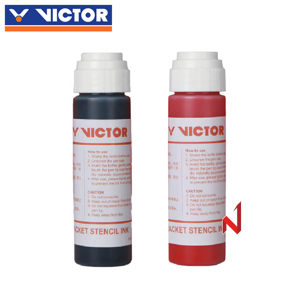 빅터 배드민턴용품 스텐실 잉크 AC026 BK/RD