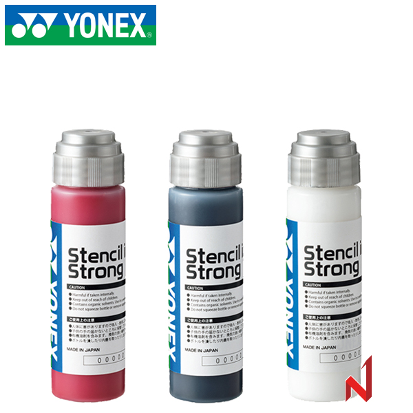 요넥스 라켓용품 스텐실 잉크 AC472 BK,RD,WH