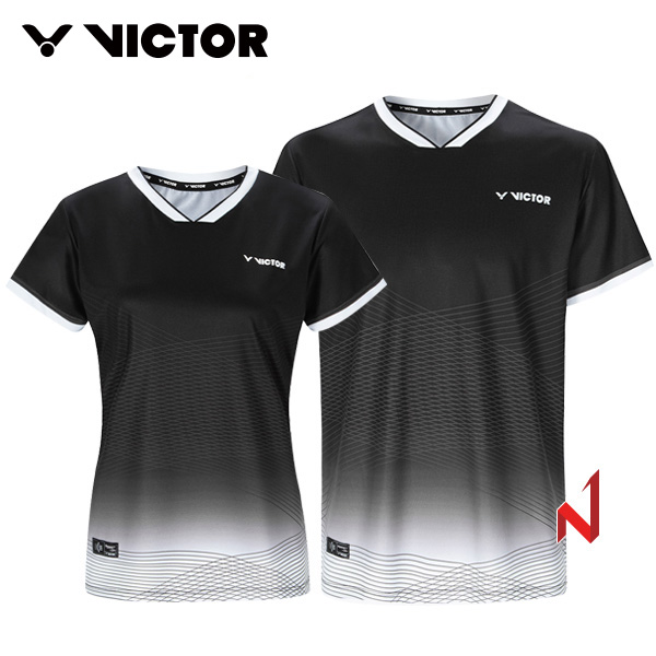 [독점세일] 2025SS 빅터 반팔티 V-Motion Black VT25AGW004F/VT25AGW004M 남성/여성