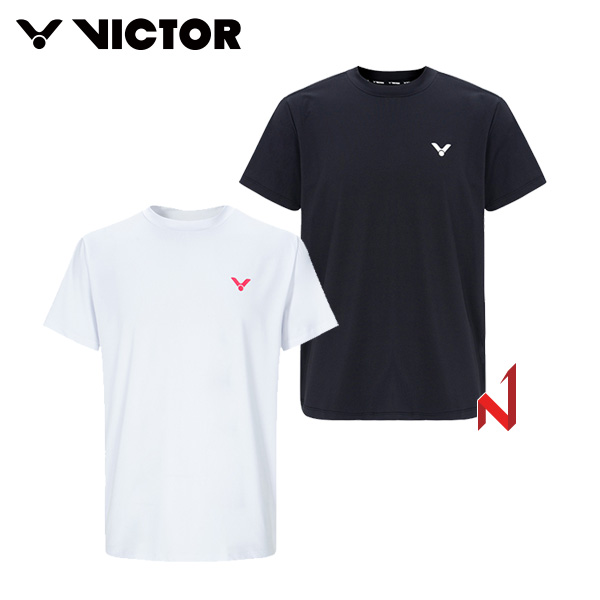 2025SS 빅터 반팔티 V-Uniq Logo VT25ATS002M/VT25ATS002F 남성/여성