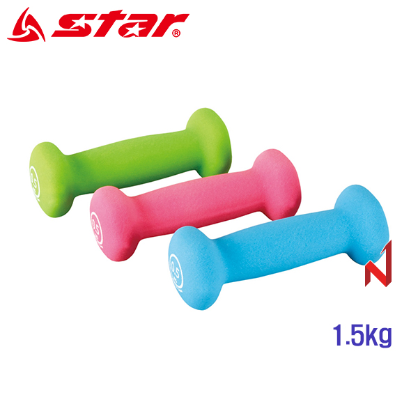 스타 피트니스 아령 네오프렌 ER320 1.5kg 3색상