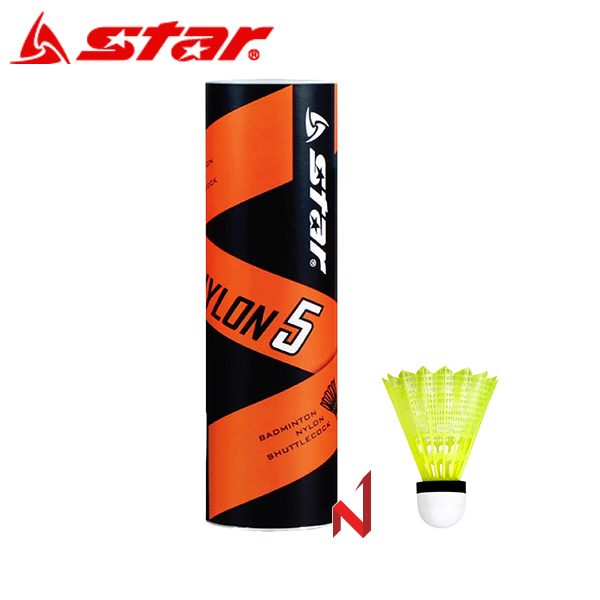 스타 배드민턴 셔틀콕 나일론 5개입 DBB345P