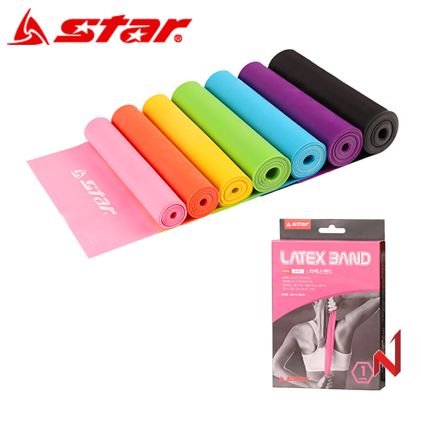 스타 헬스 라텍스밴드 EU563 7단계 7색상