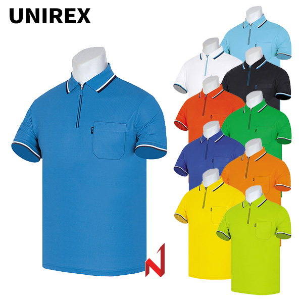 유니렉스 반팔티 프레시 지퍼 공용