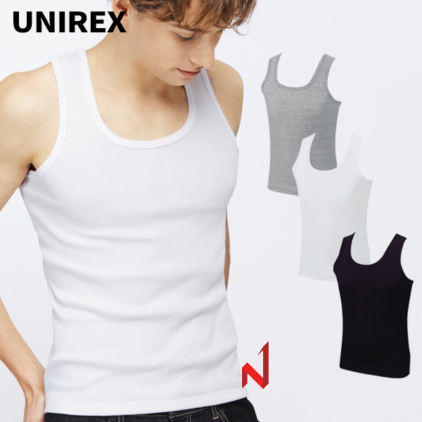 유니렉스 민소매 골지 나시 공용