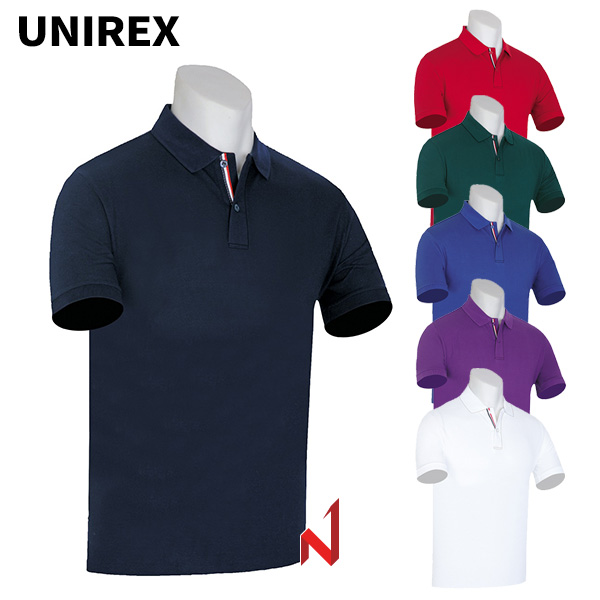 유니렉스 반팔티 20수 PKG 테잎배색 공용