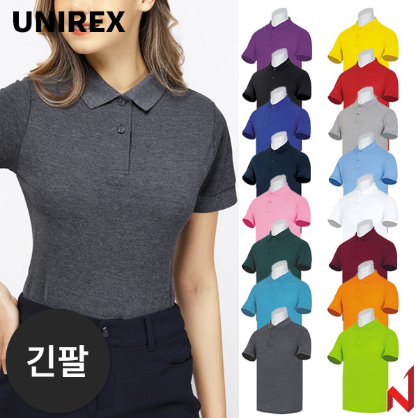 유니렉스 긴팔티 30수 T/C PK 체크폴로 공용 (주머니없음)