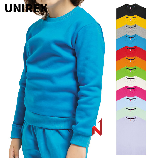 유니렉스 긴팔티 특양면 맨투맨 주니어