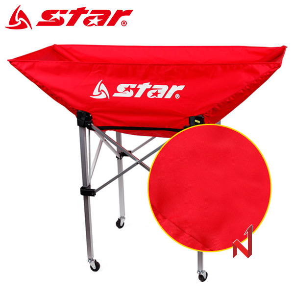 스타 배구용품 다용도 V형 볼 카트 레드 (천) XZ300-04C