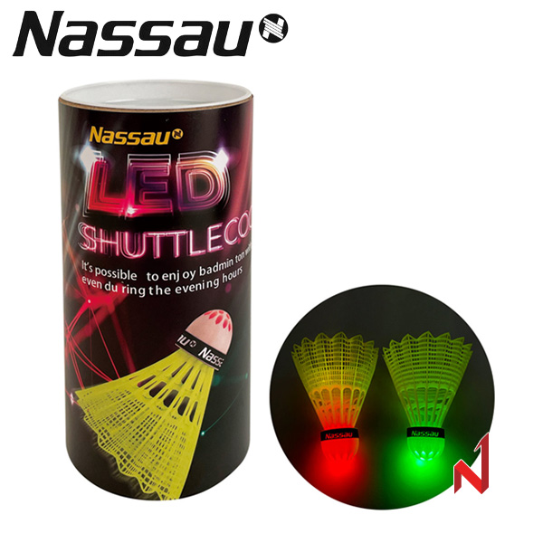 낫소 배드민턴 셔틀콕 LED NSC-NL02 2개입