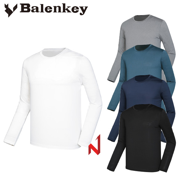 발렌키 긴팔티 스판 라운드 AT07 5색상 공용