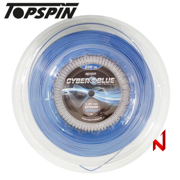 탑스핀 테니스스트링 사이버 블루 1.20/1.25mm 220M