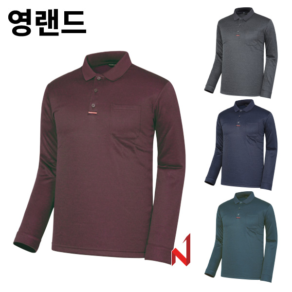 영랜드 긴팔티 카치온 기모 카라 YT17 4색상 공용