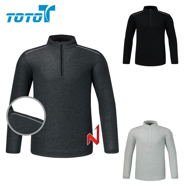 토토 긴팔티 기모 특양면 집업 3색상 공용