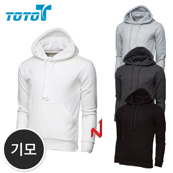 토토 긴팔티 기모 특양면 후드 4색상 공용