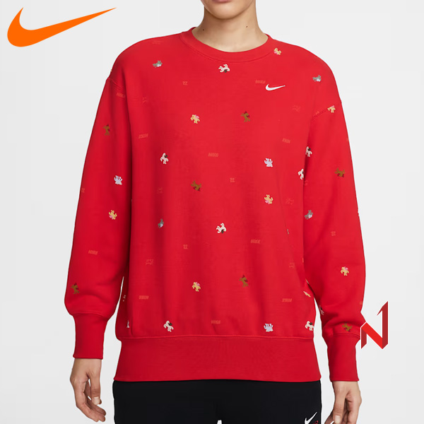 2025나이키 긴팔티 오버사이즈 크루넥 스웨트셔츠 IQ3825-657 여성