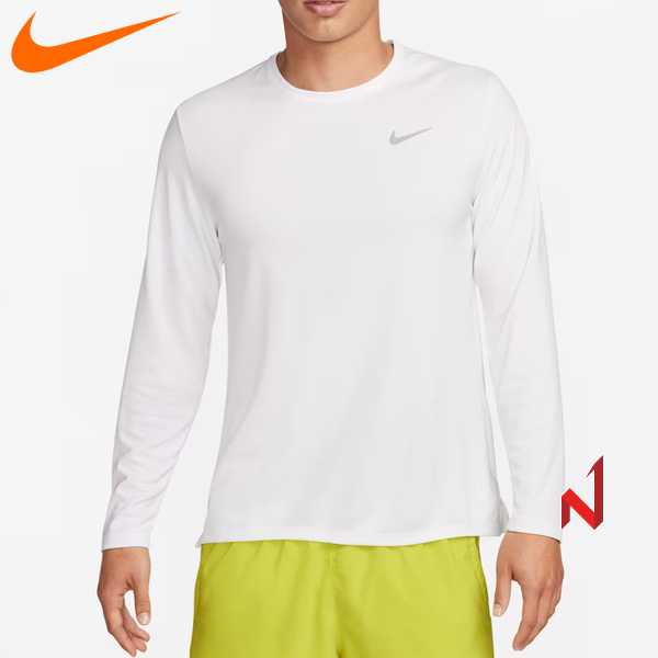 2025나이키 긴팔티 마일러 드라이핏 UV 러닝탑 FB7071-100 남성