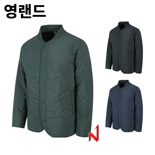 영랜드 자켓 물결 스냅 패딩 점퍼 YJ05 3색상 공용