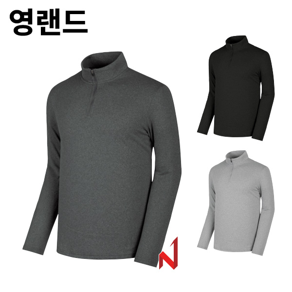 영랜드 긴팔티 카치온 기모 반집업 YT18 3색상 공용