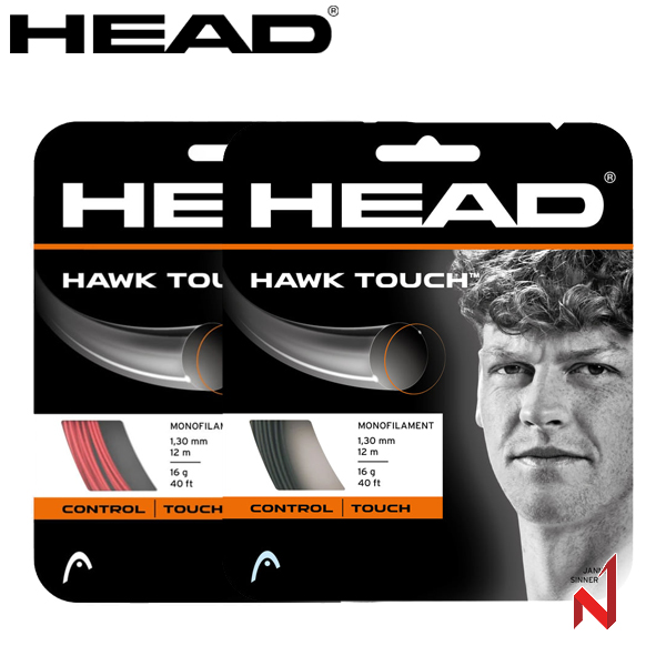 헤드 테니스스트링 호크 터치 16/17/18 281204 1.30/1.20/1.25mm 12M RD/AN 원형
