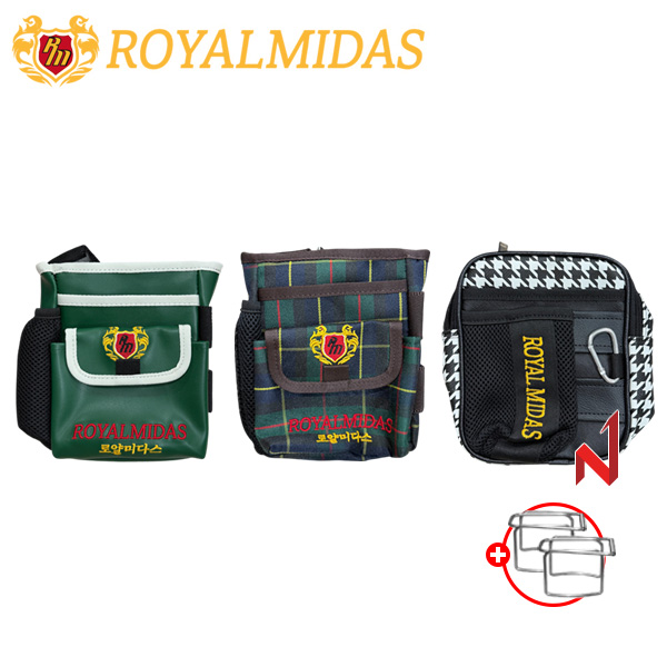 로얄미다스 파크골프 가방 일반 파우치 3색상 [볼 홀더 증정]