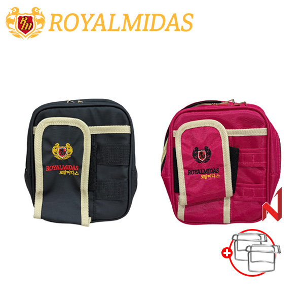 로얄미다스 파크골프 가방 나일론 파우치 2색상 [볼 홀더 증정]