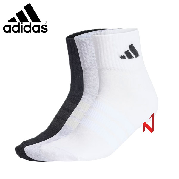 아디다스 단목양말 쿠션 스포츠웨어 KC9631 3P