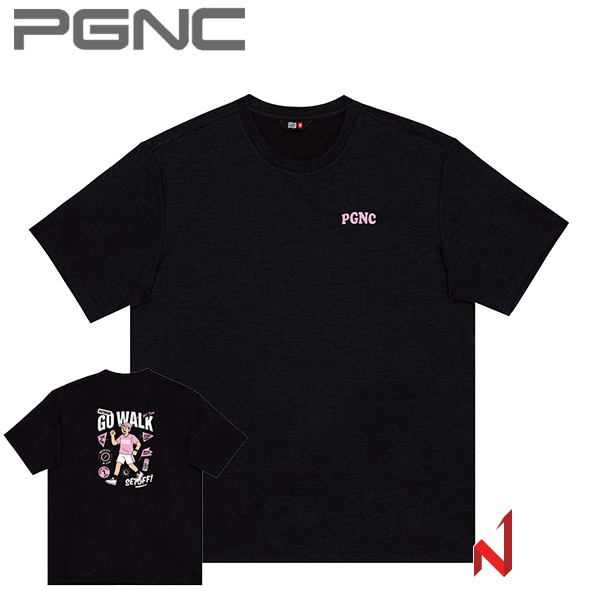 2026SS 패기앤코 반팔티 캐주얼 라운드티셔츠 DT-148 BK 공용