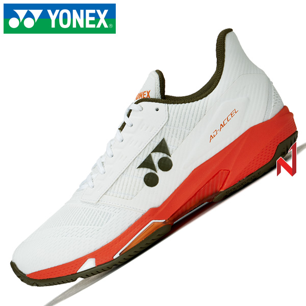 2026요넥스 테니스화 파워쿠션 에이디 엑셀 올코트 SHT-AAMAEX WH/OR 공용
