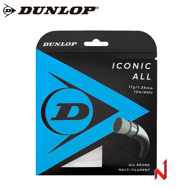던롭 테니스스트링 아이코닉 올 16/17G 1.30/1.25mm 12M NA 원형