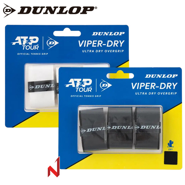 던롭 그립 ATP 바이퍼 드라이 오버그립 3P 613256/10365375 WH/BK