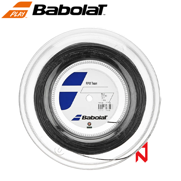 바볼랏 테니스스트링 RPM 팀 1.25/1.30mm 블랙 200M