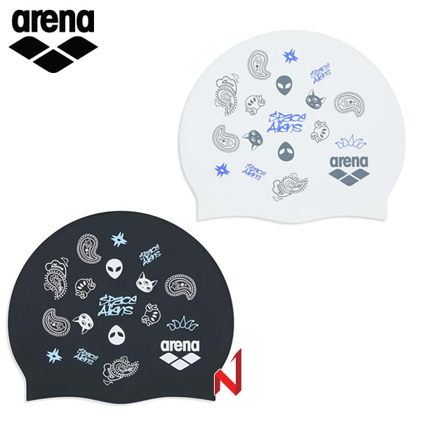 아레나 수영모자 외계인 실리콘수모 A6AC1AC18 2색상