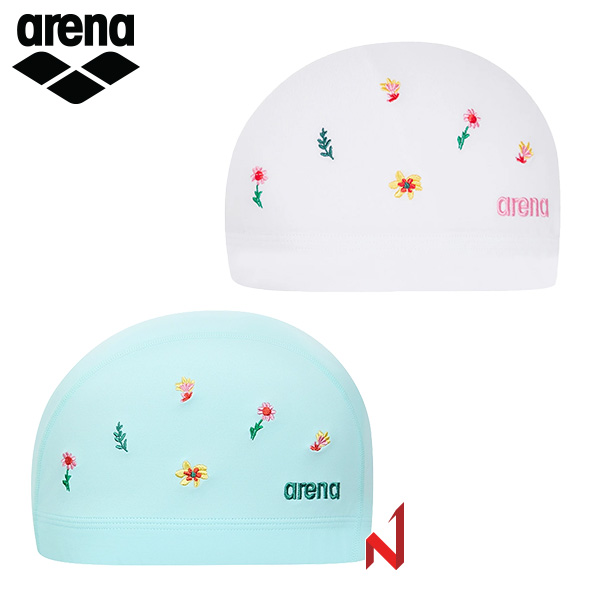 아레나 수영모자 리틀 모먼트 스판수모 A6AC1AS03 MNT/WHT