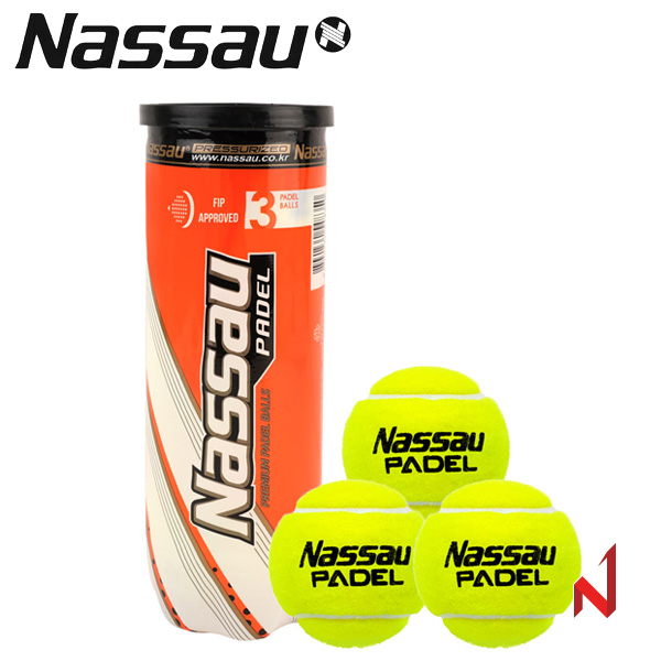 낫소 테니스공 빠델공 PADEL 3SET 1캔=3개입