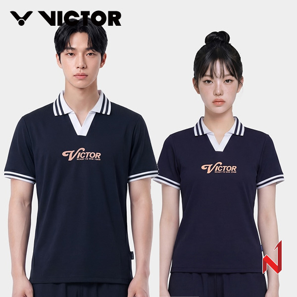 2026FW 빅터 반팔티 카라 SPORT ESSENTIAL VTC6CPK001M/VTC6CPK001F 남성/여성
