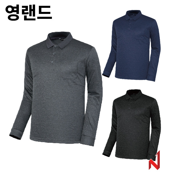 영랜드 티셔츠 카치온 Y카라 기모 YT26 3색상 남성