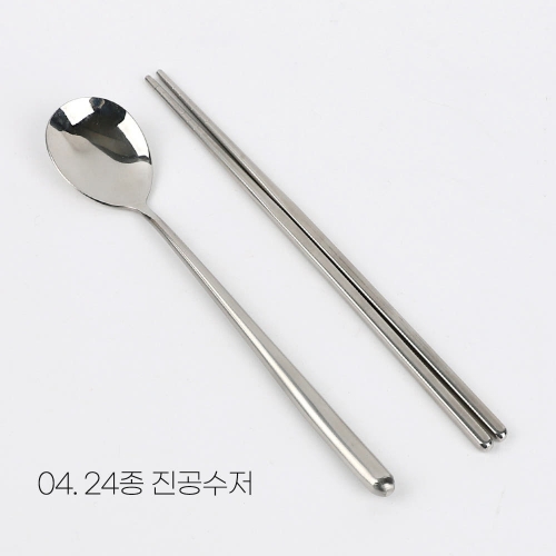업소용 스텐 수저 세트 민자수저 숟가락 젓가락 식당 병원 학교 단체급식