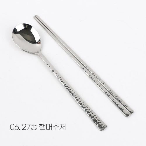 업소용 스텐 수저 세트 민자수저 숟가락 젓가락 식당 병원 학교 단체급식