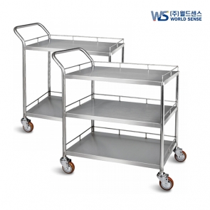 완제품 올스텐 써빙카트 스텐카트 병원 식당 홀서빙 웨건 2단 3단