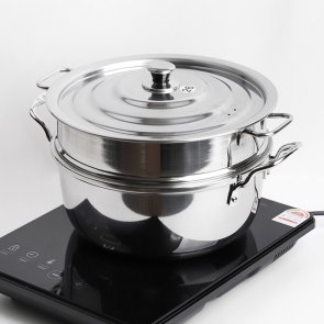 통삼중 인덕션 2단 찜솥 해물 석화 찜기 곰솥 통3중 IH 찜냄비