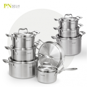 풍년 파비움 통5중 스테인레스 냄비 인덕션 프리미엄 혼수냄비 16cm 깊은 편수냄비