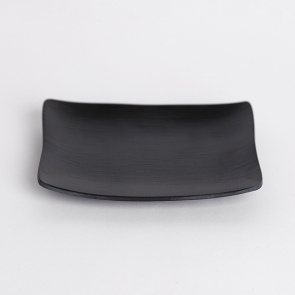 업소용 멜라민 직사각 스끼다시 접시 반찬 일식 초밥 블랙 체크 흑 식당 그릇