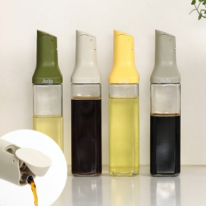 아르딘 마망 오일병 500ml 자동개폐 디스펜서 유리 소스 양념병 오토 오픈 기름병
