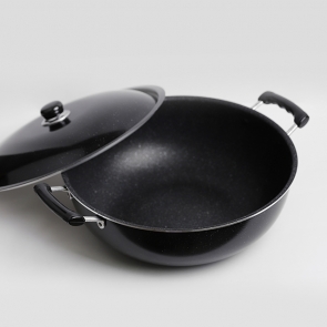 IH 마블코팅 튀김솥 국산 업소용 인덕션 튀김팬 대형 볶음솥 단체 급식 대용량 튀김냄비